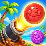 Play Bubble Shooter Pirate Treasures Match Bubbles and Discover Hidden Pirate Treasures online free